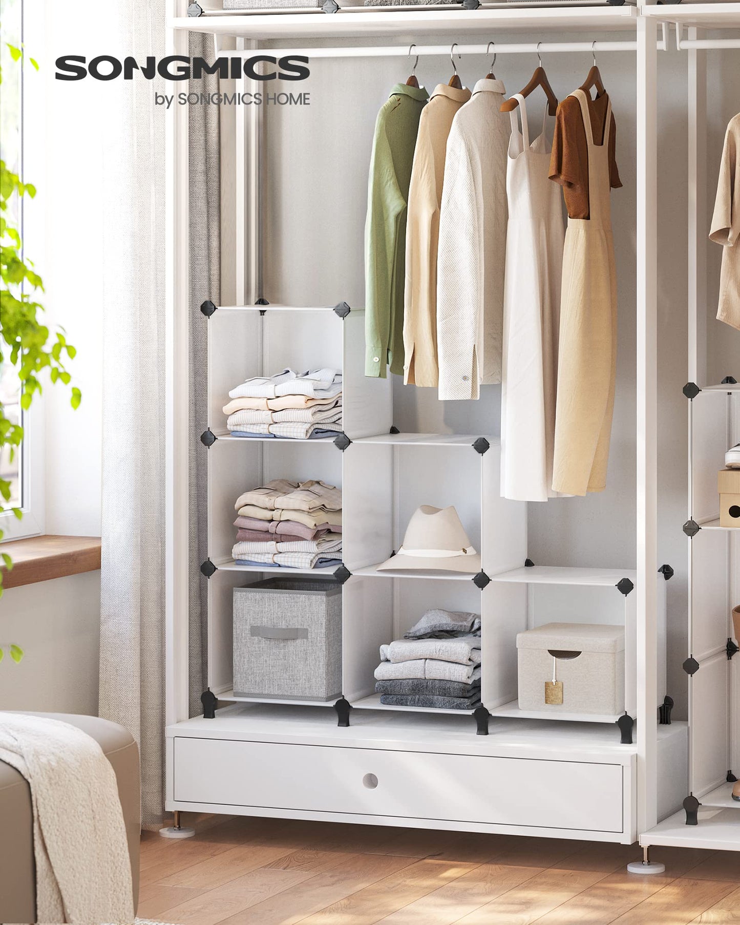 SONGMICS 6-Cube Modular Storage Organizer