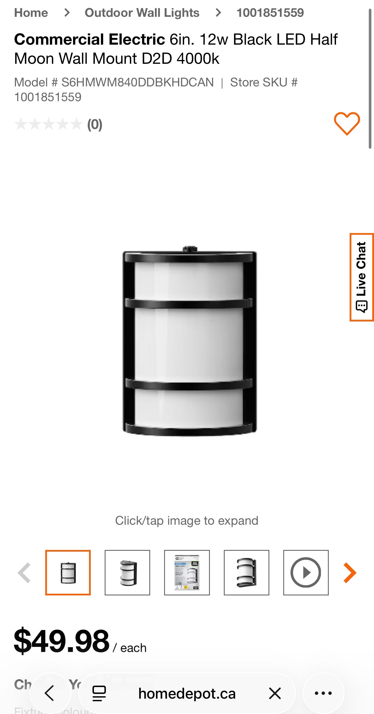 Half Moon LED Dusk-to-Dawn Outdoor Wall Light