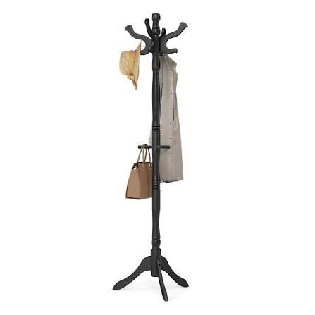 VASAGLE Solid Wood Coat Rack