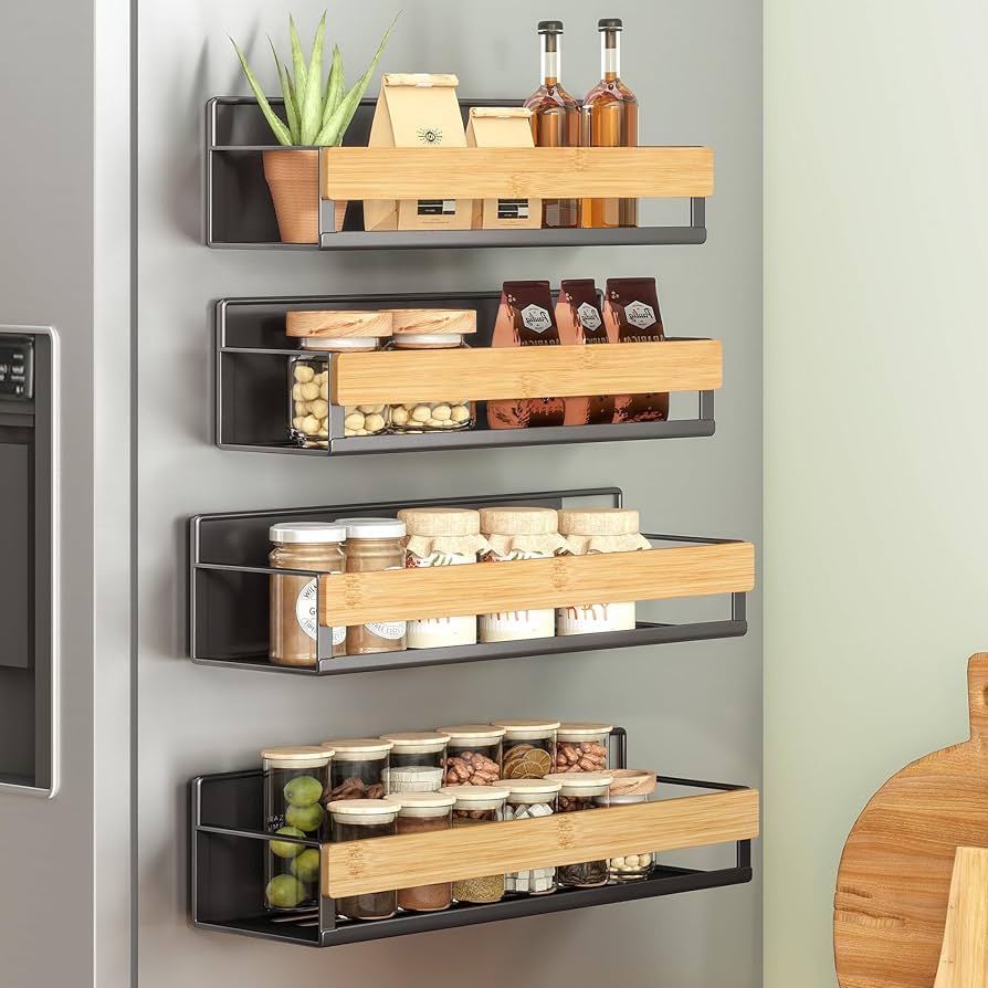 Magnetic Refrigerator Spice Rack Set
