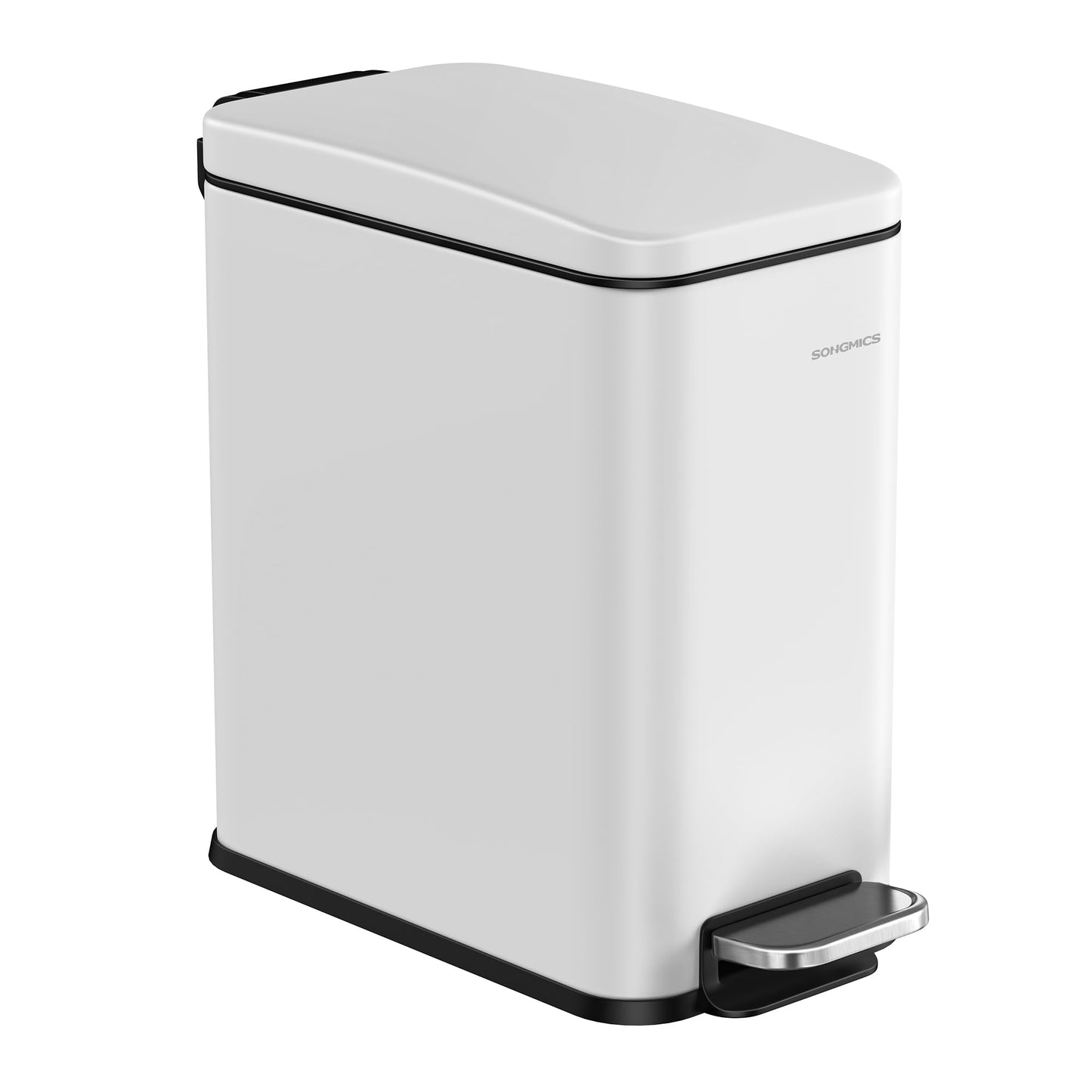 Slim Step-On Bathroom Trash Can