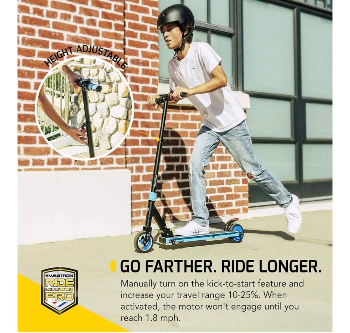 SWAGTRON SWAGGER 8 E-SCOOTER (Kids & Teens)