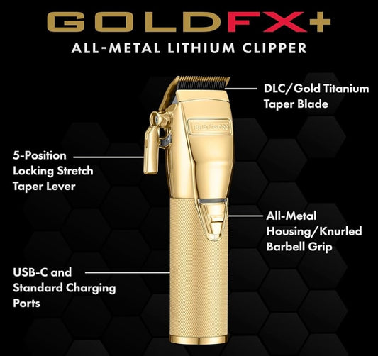 BaBylissPRO GOLD AND SILVER FX Cordless Clipper — Brand New