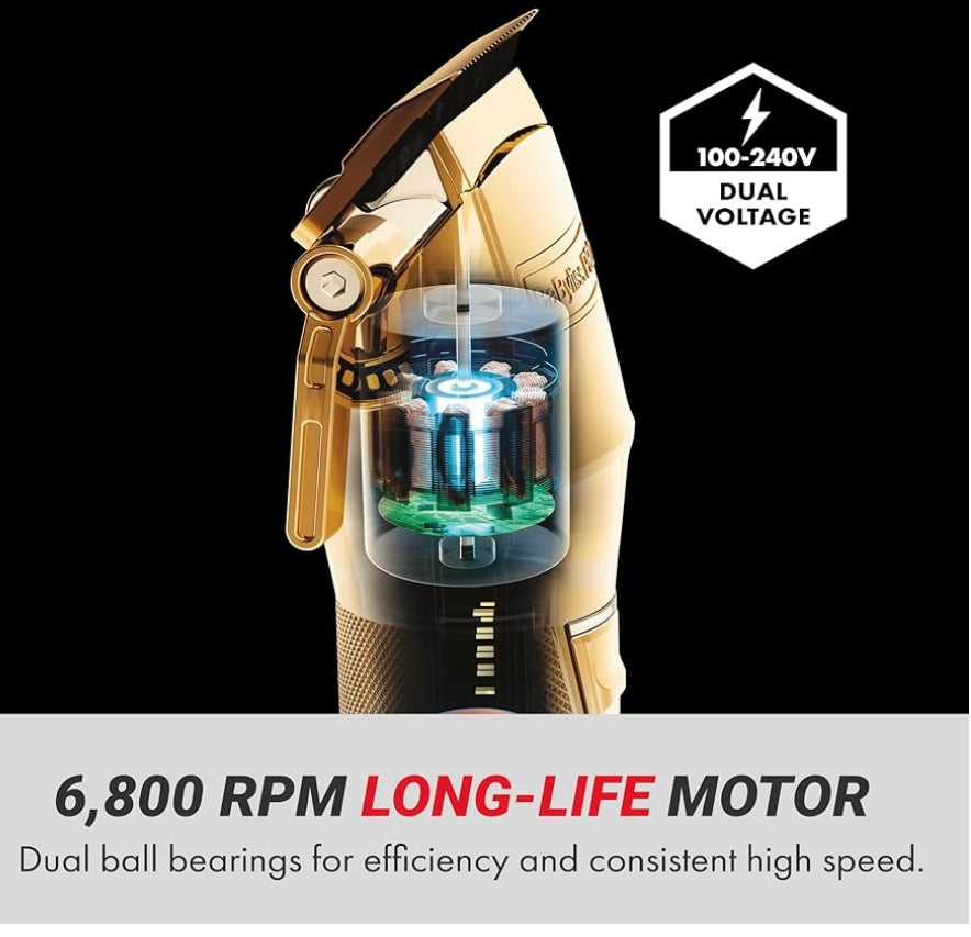 BaBylissPRO GOLD AND SILVER FX Cordless Clipper — Brand New