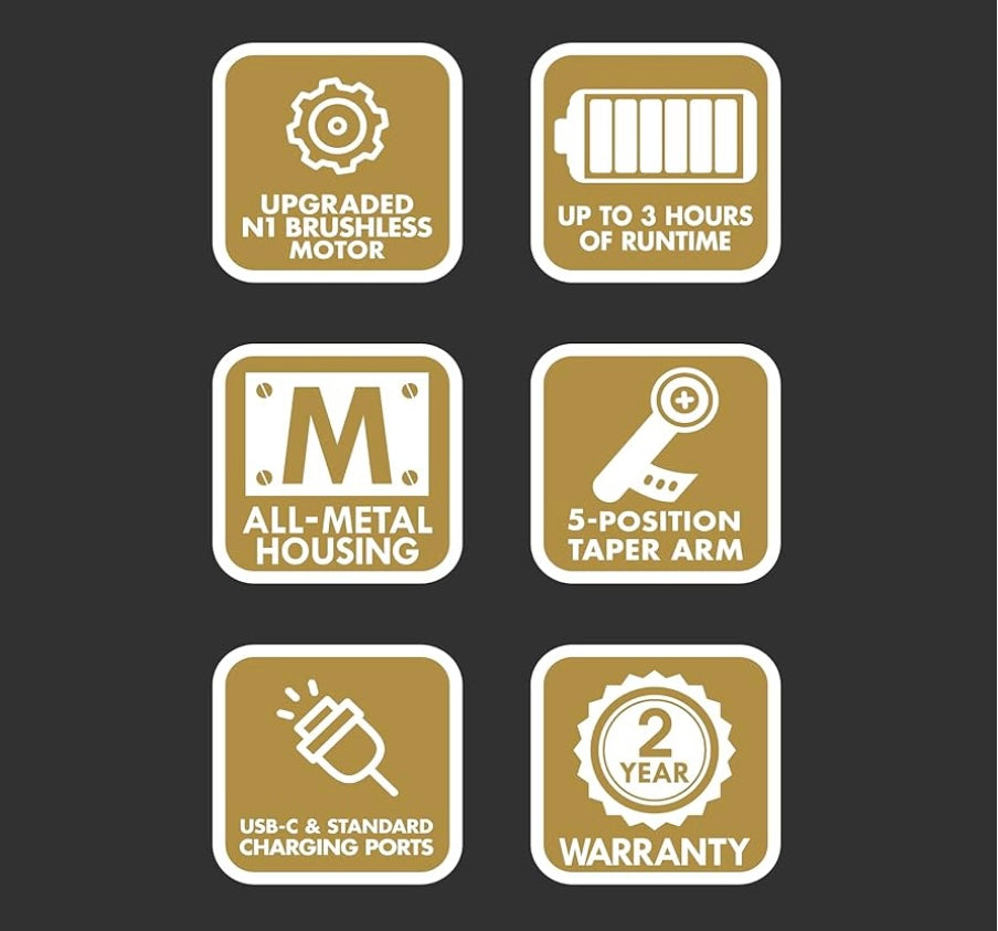 BaBylissPRO GOLD AND SILVER FX Cordless Clipper — Brand New