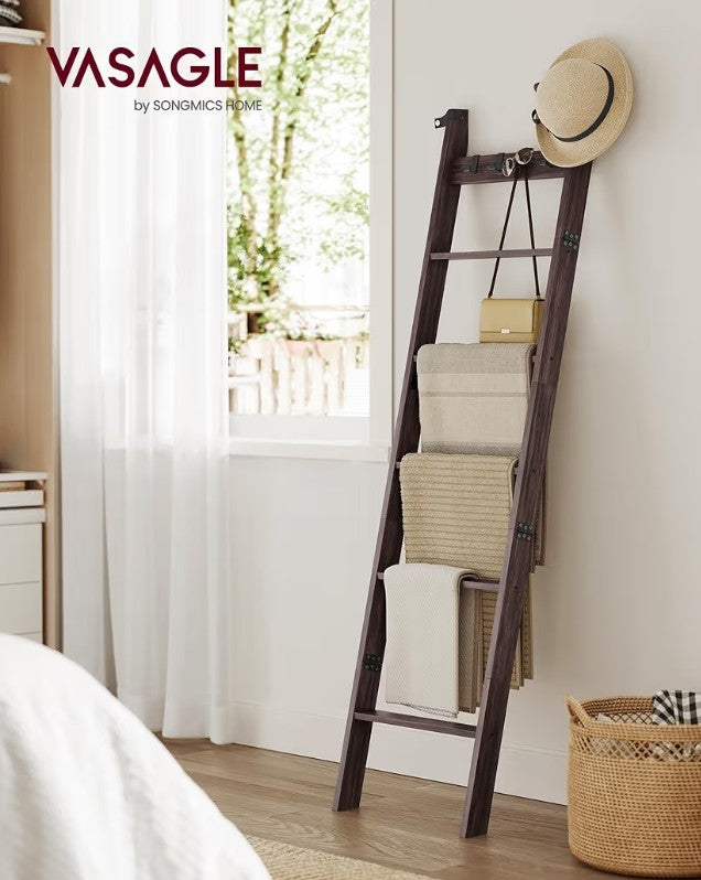 VASAGLE 6-Tier Blanket Ladder Shelf